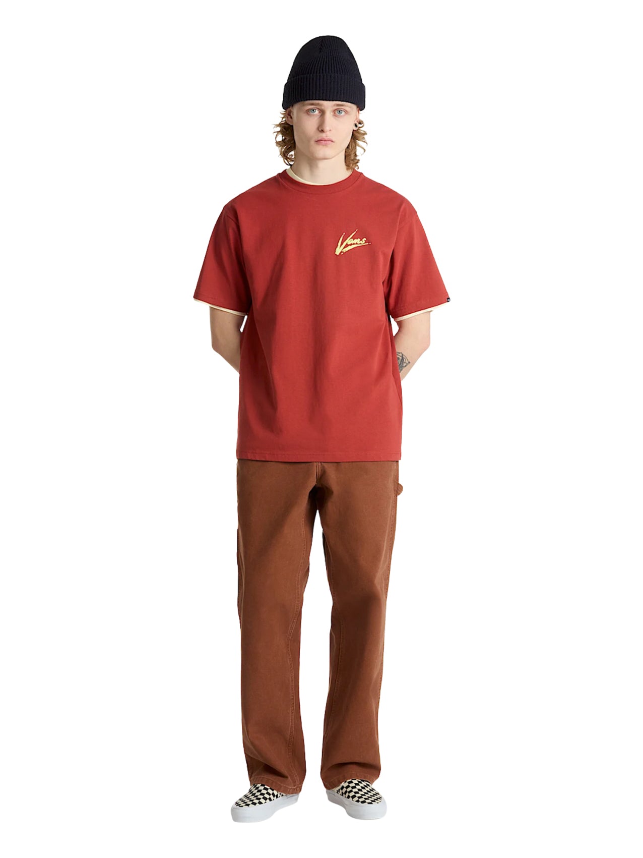 Vans T-Shirt "Brush Script" Red