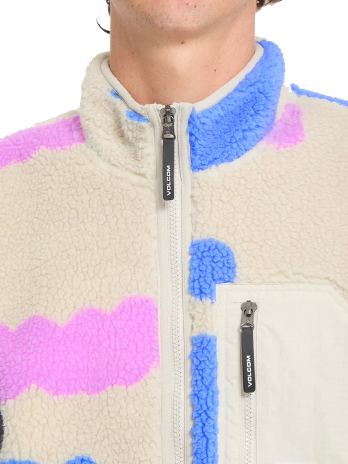 Volcom "Carrau Fuzzar" Zip Fleece Multi
