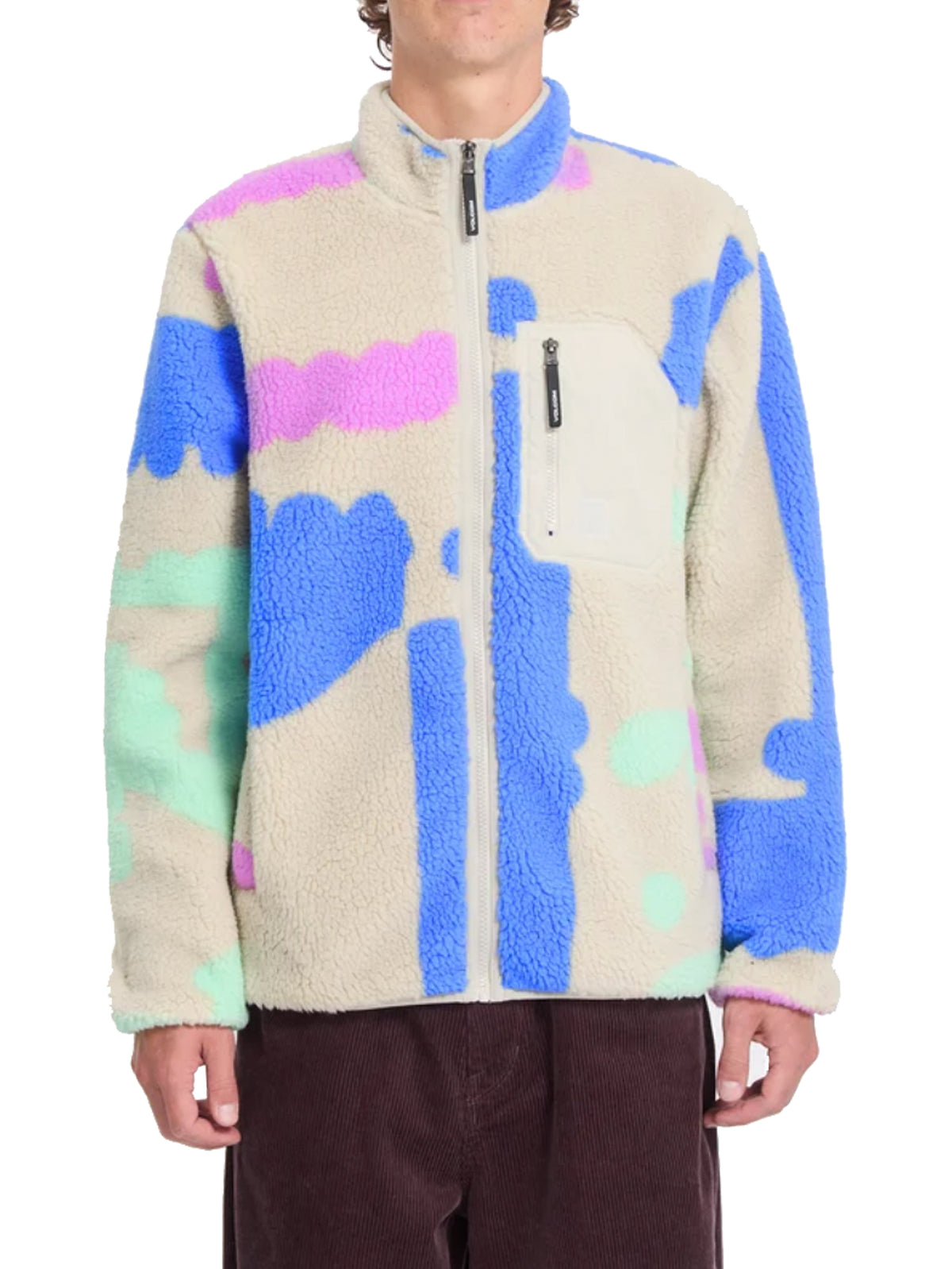 Volcom "Carrau Fuzzar" Zip Fleece Multi
