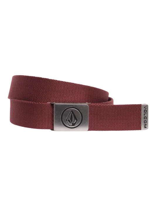 Volcom "Circle Web" Belt Merlot