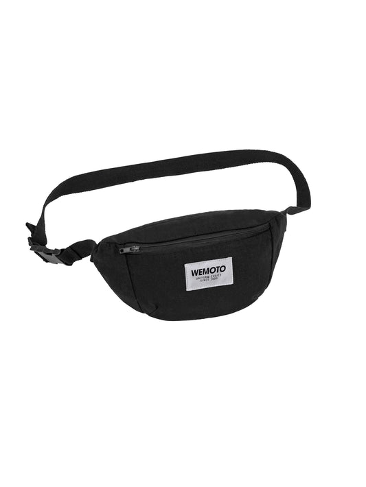 Wemoto "Blended Cotton Canvas Hip Bag" Black