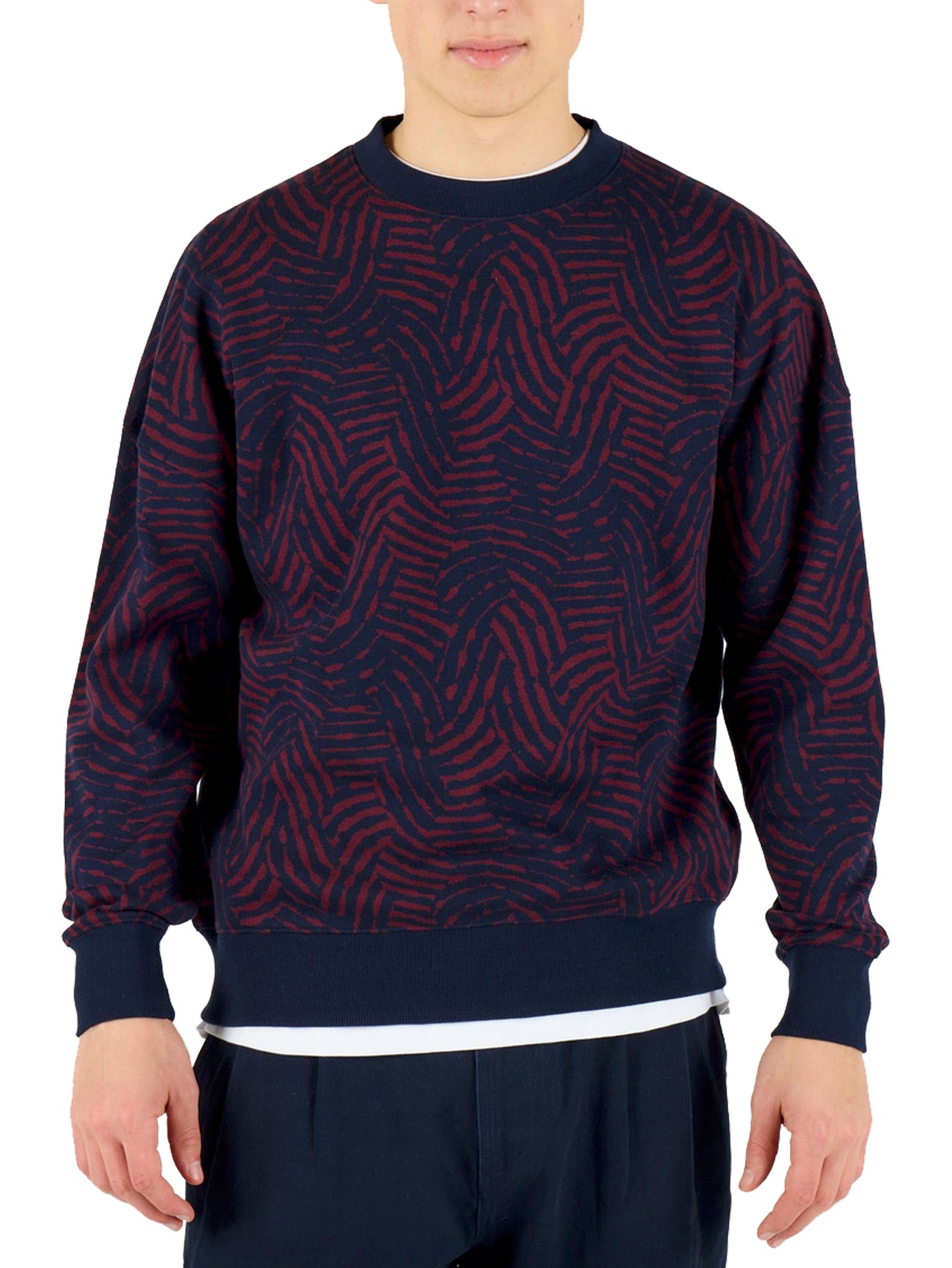 Wemoto "Cotton Jacquard" Crewneck Sweatshirt