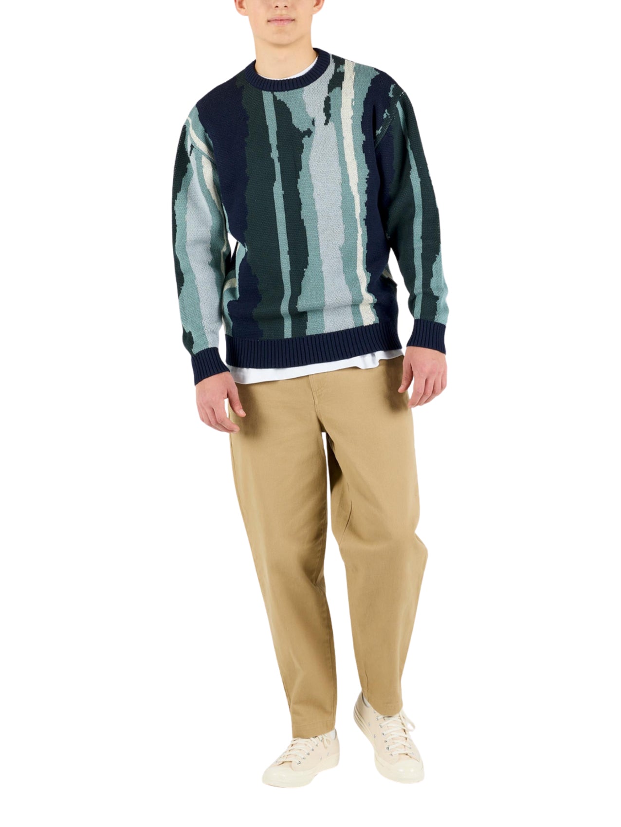 Wemoto "Johnson" Cotton Knit Crewneck Pullover