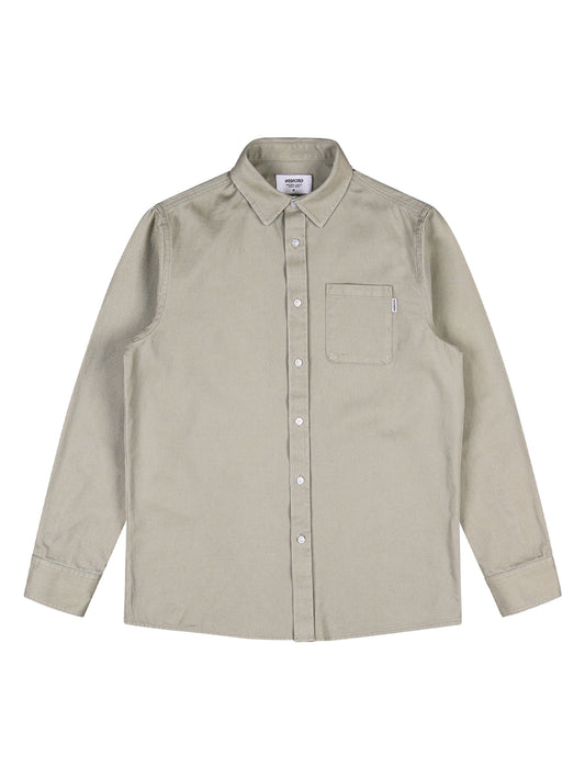 Wemoto "Bobby" Cotton Twill Shirt Burnt Olive