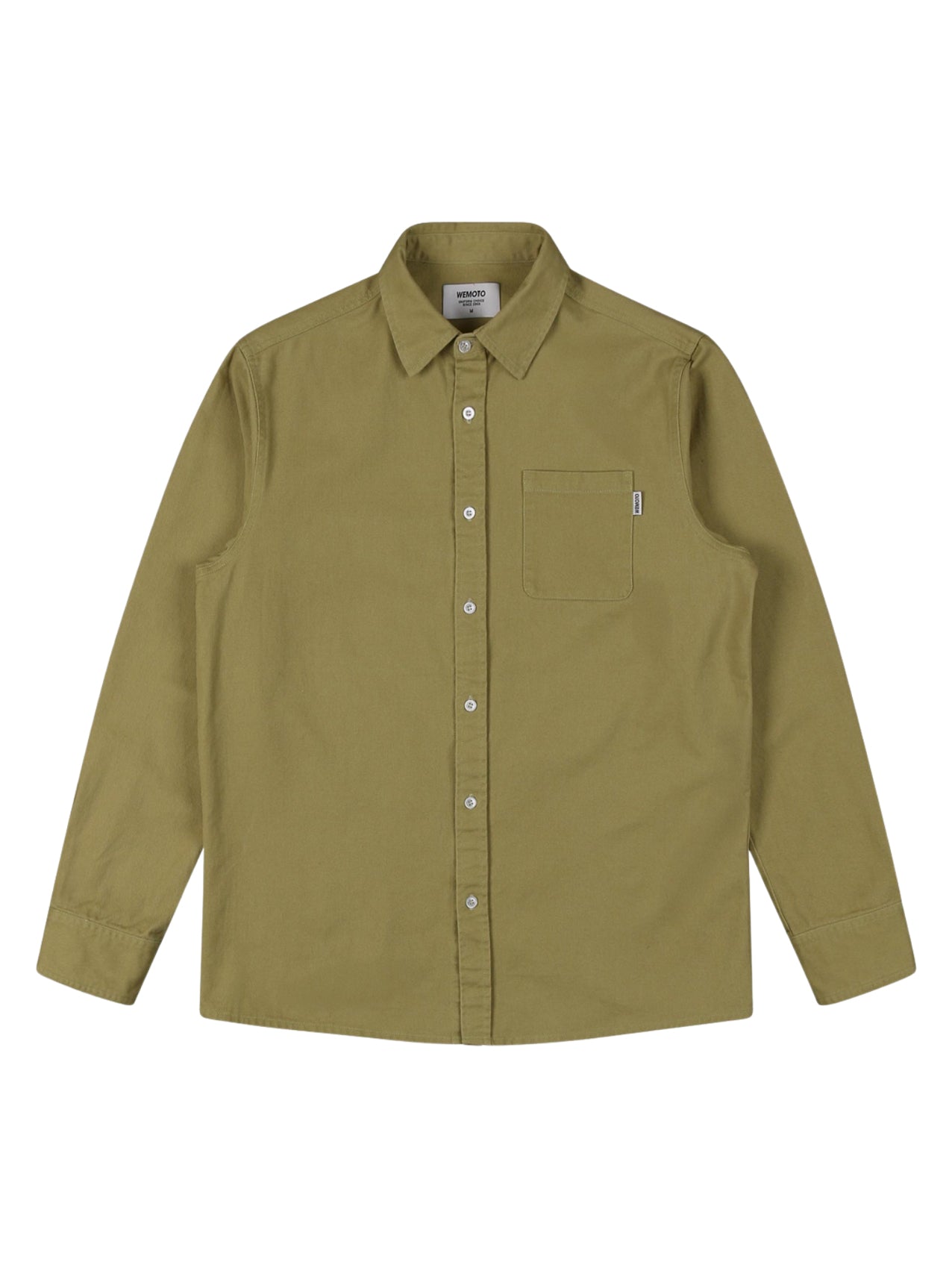 Wemoto "Bobby" Cotton Twill Shirt Olive