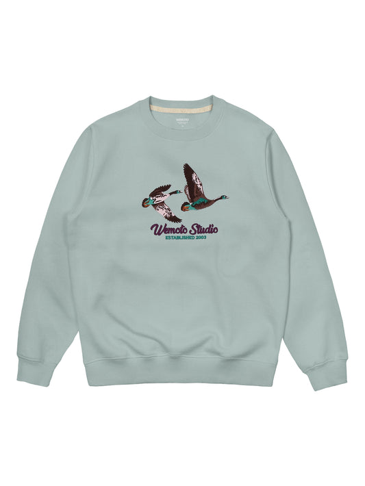 Wemoto "Goose" Embroidered Crewneck Pullover