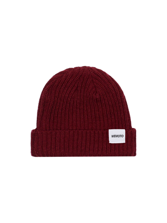 Wemoto "Ribbed Knit" Beanie Burgundy