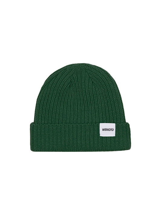 Wemoto "Ribbed Knit" Beanie Forest Green