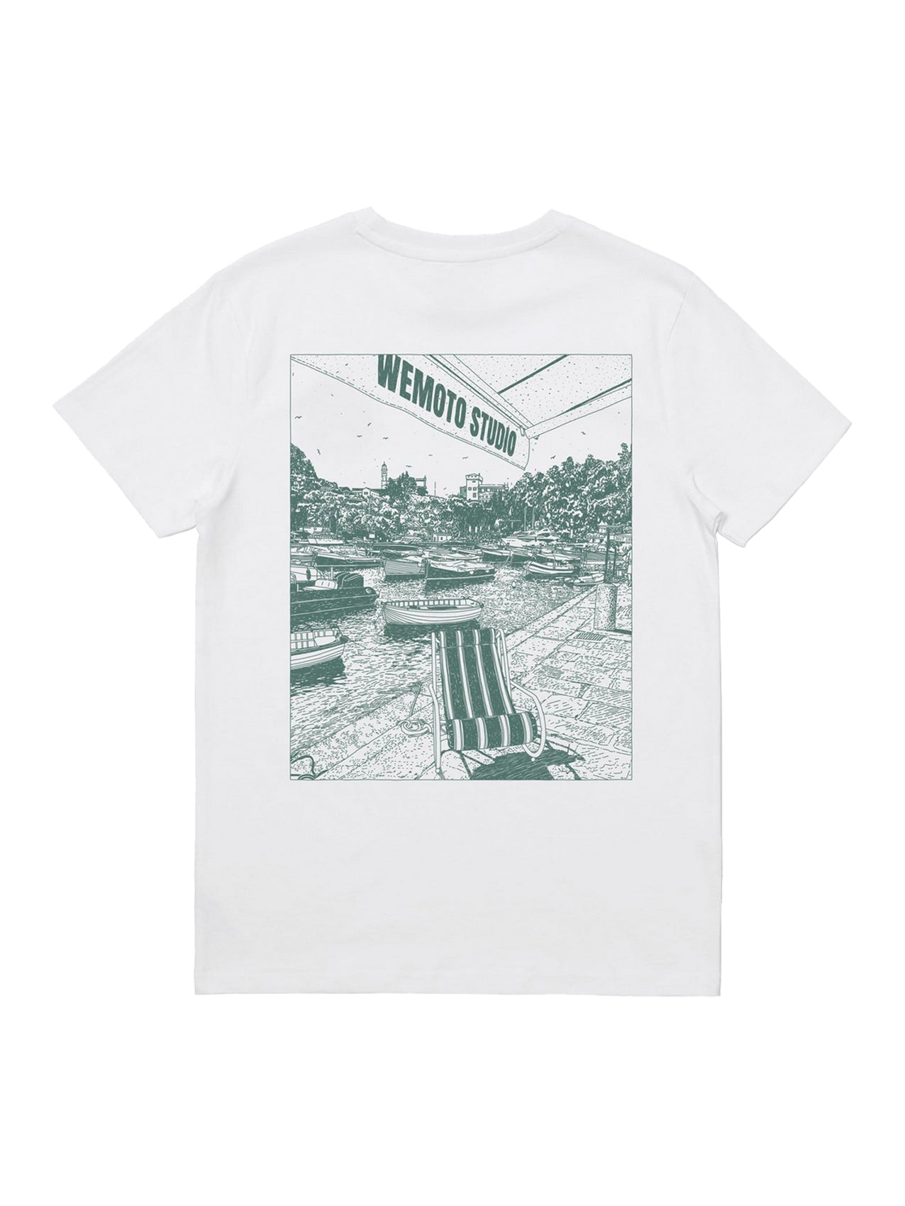 Wemoto T-Shirt "Boats" White