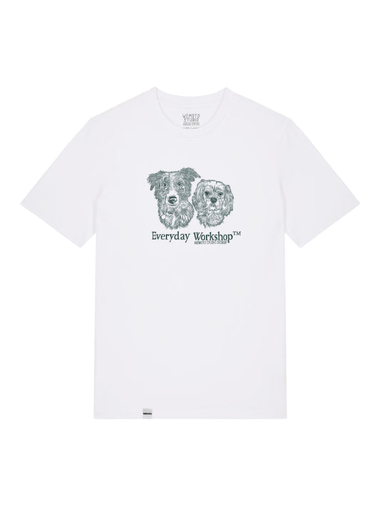 Wemoto T-Shirt "Dog Shop" White